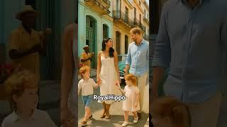 Prince Harry and kids in Cuba #Cuba #cute #havana #travel #family #holiday #shorts #fyp #fun #luxury