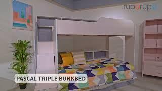 Informa Pascal Triple Bunkbed