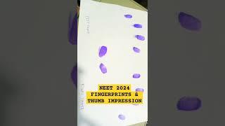 Neet 2024 Fingerprint Thumb Impression kaise upload kare #neet #neet2024 #neet2024latestnews #2024