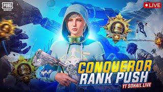 Conqueror Rank Push Day 6 | YT Sohail Live | PUBG MOBILE | Live Streaming #conqueror #pubgmobilelive