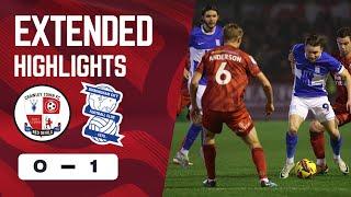 EXTENDED HIGHLIGHTS | Crawley Town v Birmingham City