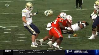 Miami gets called for facemask and targeting on brutal hit vs Georgia Tech