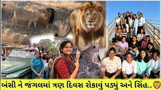 જંગલમાં ટેન્ટ માં  રેવું અઘરું છે સિંહ અને દીપડા ની વચ્ચે