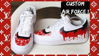 Nike Air Force 1 Custom / Lv Custom - Air Force 1 Drip/Double Drip (EASY)