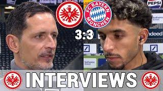 Dino Toppmöller & Omar Marmoush nach 3:3 gegen FCB - interviews | Eintracht Frankfurt 3:3 FC Bayern