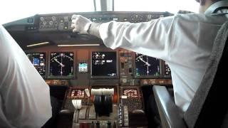 PIA Boeing 777-300ER Cockpit View KHI-LHE Part 3 HD 720P