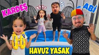 ELİF VE KARDEŞLERİ ODADA DEV HAVUZ DOLDURDU !! ANNEM KIZDI HAVUZ YASAK !!