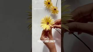 DIY Paper Sunflower#crafts #handmade#diy #paperflowers #flowers #diyflowers #papersunflower