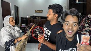 Cigarette Smoking Prank On Mummy  Gone Wrong  Bhut Maar Padi !