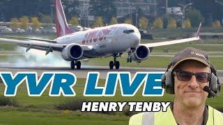 Vancouver Airport YVR Live plane spotting with Henry Tenby | OCT 3 2024