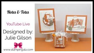 Stampin' Up Notes & Totes: 2 Card Designs + Gift Bag Tutorial