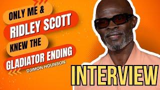 DJIMON HOUNSOU INTERVIEW - "Only me and Ridley Scott knew the Gladiator ending" + REBEL MOON