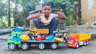 Tata Truck Loading in Jcb Tractor | Die Tractor Unboxing | Car | Diecast Car Model | Suraj technical