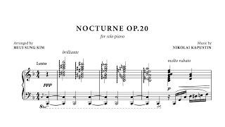 Kapustin "Nocturne Op.20" for solo piano