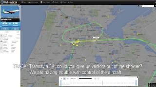 ATC Audio: Transavia 737 in Heavy Wind Shear Trouble! [25-7-2015, Subtitles Included]