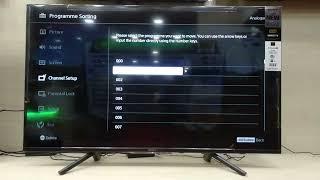 How do I get channels on my Sony TV