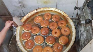 Soft Donut | how to prepare donuts in confectionery: Iranian street food