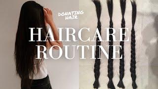 HAIRCARE ROUTINE | how i grew my hair long, donating hair, heatless curls, and more!!