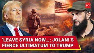 Jolani’s Direct Message To Trump: ‘Ask Israel To Pull Out Or Else…’ | Details