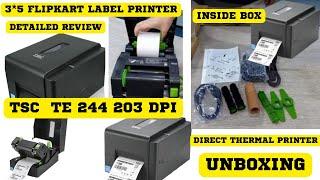 3*5 Flipkart Amazon Meesho Shipping Label Printer | TSC TE 244 | 203 DPI | Printer UNBOXING | TAMIL