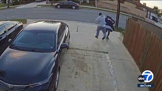 Mail carrier attacked on the job in Gardena neighborhood, video shows