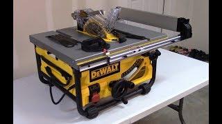 DeWalt Job Site Saw DW745 90 Second Review