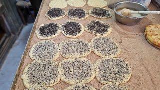 Iranian bread with sesame and seeds! Very tasty and delicious amazing