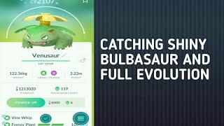 SHINY BULBASAUR AND FRENZY PLANT MOVE