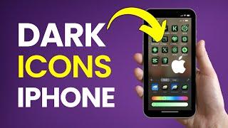 How to Add Dark Theme Icons iPhone iOS 18 (2024)