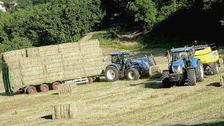 New Holland T7070 - T6.180 - LM9.35 | Vanara 10,2 m. 4 assi | Pressatura fieno 2020