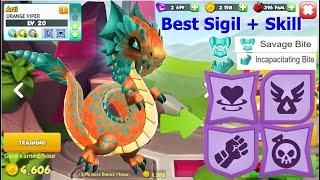 Best Sigil and Level 6 Mastery for Orange Viper-Dragon mania Legends | Finished Sweet Solo | DML