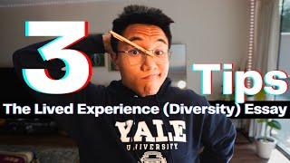 How to Write the Lived Experience/Diversity College Essay | My Top 3 Tips!