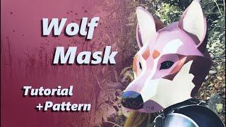 Wolf Therian Mask Tutorial with Pattern - Cosplay and Halloween Costume Making