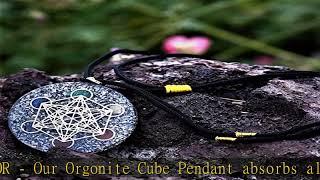 Orgone Pendants EMF Protection | Reiki Metatron’s 7 Chakra Crystals Pendant| Positive Energy and Be