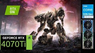Armored Core VI | RTX 4070 Ti | 1440p, Max settings, RTX ON / OFF