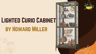 Howard Miller Lighted Curio Cabinet Made in the USA at Home Bars USA