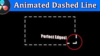 Build and Animate a Dashed Line Shape in DaVinci Resolve (SMOOTH Edges!) - Beginner Fusion Tutorial