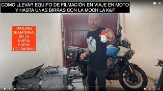 Cómo llevar equipo filmación en viaje en moto. Pruebo la mochila de  K&F CONCEPT