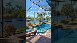 MUST SEE waterfront pool  in Southwest Florida. Live where you vacation ️ #realestate #hometour