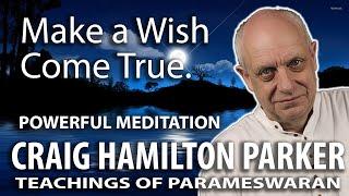   Meditation to Make a Wish Come True. Actualization of the law of attraction.