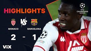 Monaco vs. Barcelona - Game Highlights | UEFA Champions League 2024/25 | ViX