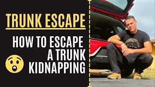 Trunk ESCAPE | How to get out of trunk in kidnapping | DutchintheUSA