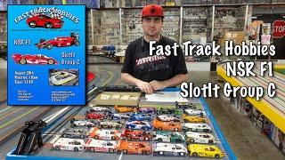 NSR F1 and SlotIt GroupC 1/32 scale slot car racing at Fast Track Hobbies