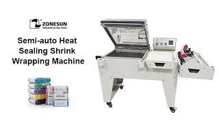 ZONESUN Semi-automatic Heat Sealing Shrink Wrapping Machine