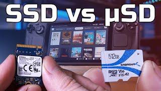 Steam Deck 1TB SSD vs Micro SD Card - Speed, Loading Times & Performance