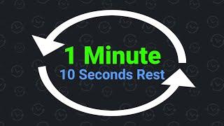 1 Minute Interval Timer with 10 Seconds Rest