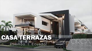 La CASA TERRAZAS | Increíble diseño de casa contemporánea | 1800 m2 | Ecuador | in 4K | Zafra & ORCA