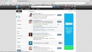 LinkedIn Advanced Search and Saved Searches