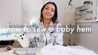 how to hem a shirt | how to sew a baby hem | narrow hem