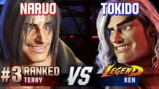 SF6 ▰ NARUO (#3 Ranked Terry) vs TOKIDO (Ken) ▰ High Level Gameplay